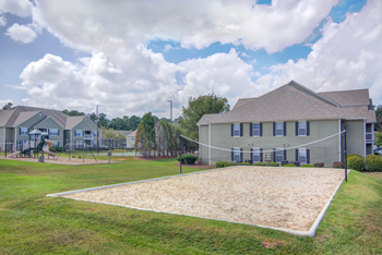 Sand volleyball court